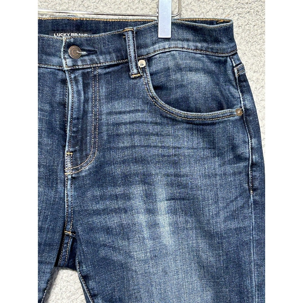 Lucky Brand 110 Slim Jeans Mens 32x29 Blue Medium Wash Excellent Stretch Denim - Picture 3 of 16